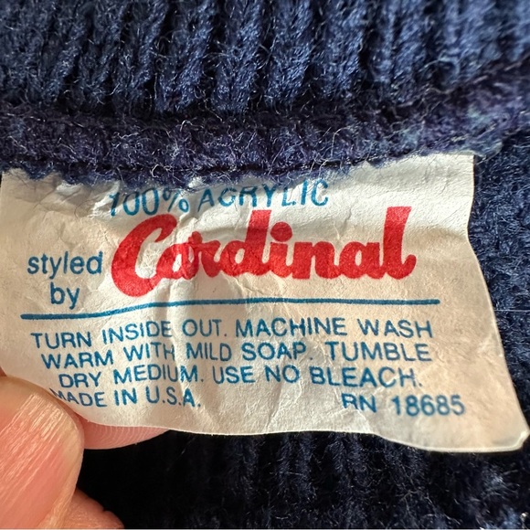 Kids Vintage Navy Striped Sweater - Picture 3 of 3
